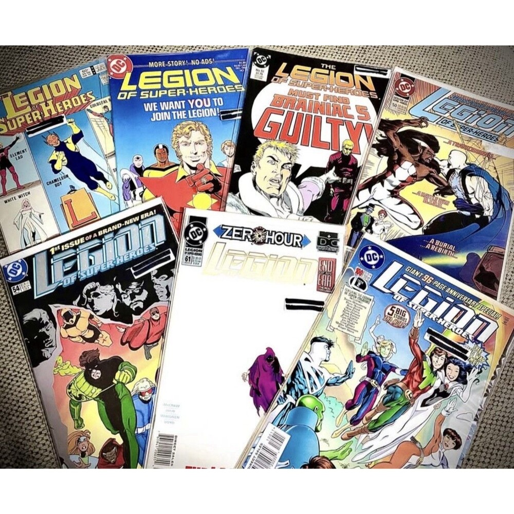 DC Legion of Super-Heroes Comic Lot 7 Issues #15 50 51 54 61 100 301 VF